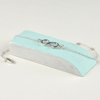 Sterling Silver Infinity Necklace, 3 of 6