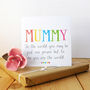World To Me Mum Card, thumbnail 3 of 8