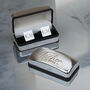 Personalised Father Of The Bride Wedding Cufflinks And, thumbnail 1 of 3