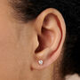 Knot Of Love Silver Earrings Gift For Bonus Daughter, thumbnail 2 of 5