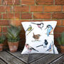 Inky Birds Large Luxury Cushion And Pad, thumbnail 2 of 6