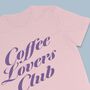 Coffee Lovers Club T Shirt, thumbnail 4 of 5