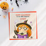 Personalised Halloween Little Magician Card, thumbnail 2 of 2