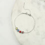 Family Birthstone And Zodiac Sign Slider Bracelet, thumbnail 11 of 12