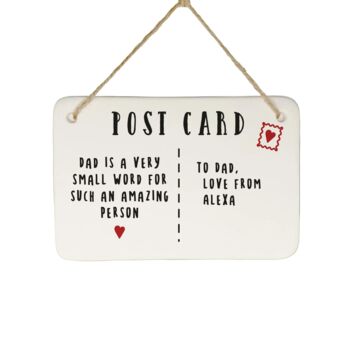 Such An Amazing Person Personalised Porcelain Postcard, 2 of 3