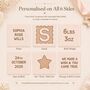 Personalised Scallop New Baby Gift Keepsake Wooden Block, thumbnail 5 of 10