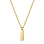 Tag Personalised Men's Necklace 18 K Gold Plated Steel, thumbnail 6 of 6