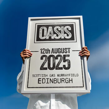 Oasis 2025 Tour Poster, 8 of 9