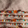 'Mrs' Beaded Necklace, With Mother Of Pearl Letters, thumbnail 8 of 8