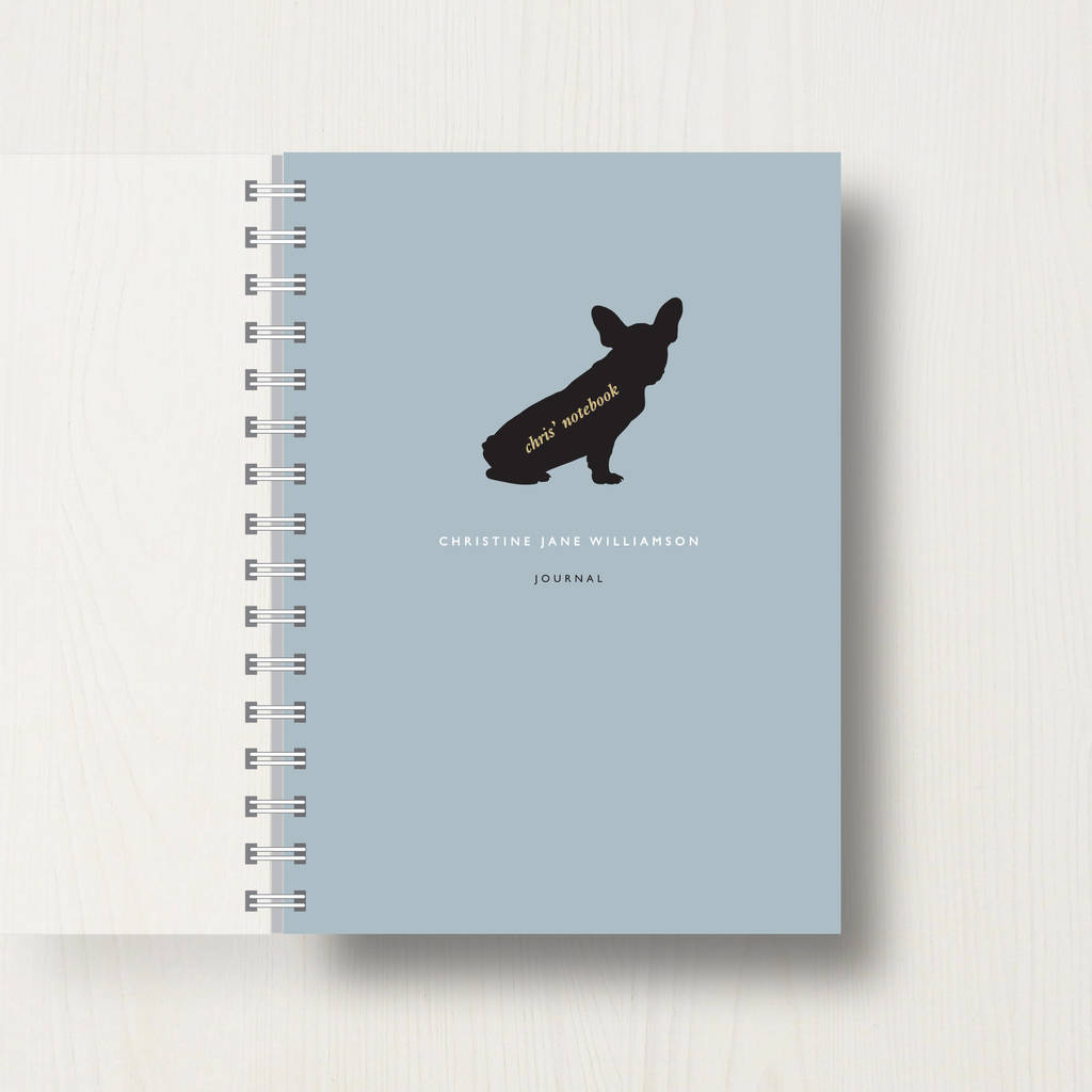 Personalised French Bulldog Lovers Notebook, 1 of 8