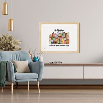 Personalised As For Me And My House Illustration Print, 5 of 5