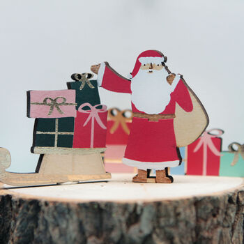 Personalised Wooden Christmas Scene Advent Calendar, 8 of 11