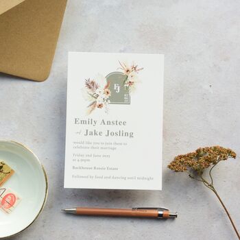 Emily Floral Wedding Invitation, 3 of 5