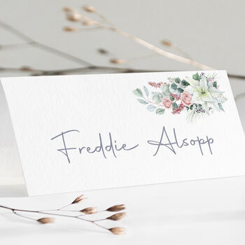 Wedding Place Cards Festive Floral, 2 of 4