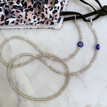 Evil Eye Convertible Sunglasses To Face Mask Chain, 2 of 8