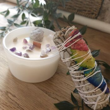 Chakra Crystal Candles And Sage Wands, 9 of 11