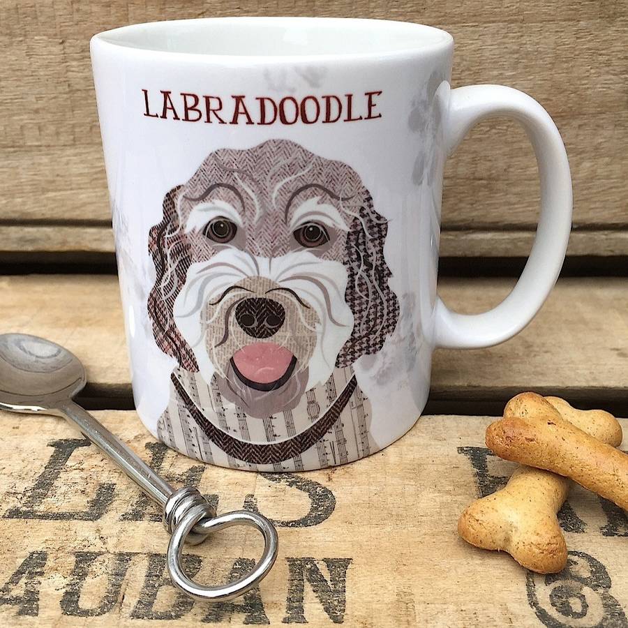 Labradoodle Dog Mug By Simon Hart
