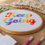 'Keep Going' Cross Stitch Kit, thumbnail 3 of 10