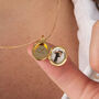 Personalised Dainty Gold Plated Sterling Silver Oval Locket With Photos, thumbnail 1 of 9
