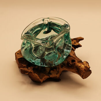 Molten Glass Decorative Bowl And Sweet Bowl, 7 of 9