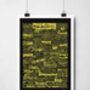 Manchester Music Scene Typography Print, thumbnail 6 of 12