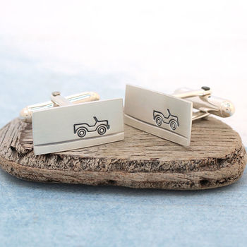 Sterling Silver Car Cufflinks. Gift For Dad, 8 of 8