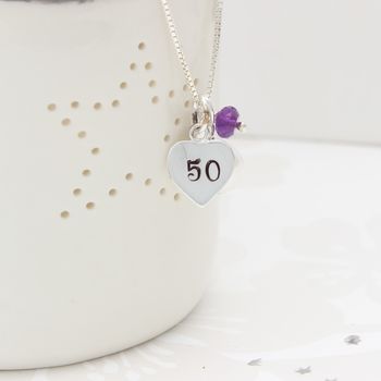 Celebrate 50th Birthday Necklace, 4 of 12
