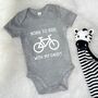 Born To Ride With Daddy Cycling Babygrow, thumbnail 6 of 11