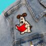 Wallace And Gromit Gromit Reading Sew On Patch, thumbnail 2 of 2