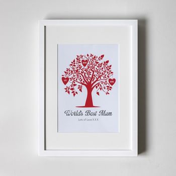 Personalised Art Print, Family Tree Design, 6 of 8