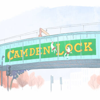 Camden Lock London Fine Art Print, 3 of 5