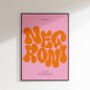 Negroni Print | Cocktail Poster | Wall Art | A5 A4 A3 | Bold | Typographic | Drink | Bar | Print | Groovy |, thumbnail 1 of 9