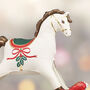 Festive Red And Green Foil Rocking Horse Balloon, thumbnail 5 of 5