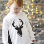 Personalised Christmas Reindeer T Shirt, thumbnail 1 of 4