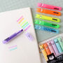 Mini Teddy Highlighters Pack Of Six, thumbnail 1 of 5