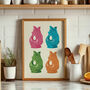 Retro Fish Jug Art Print, thumbnail 3 of 3