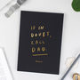 Call Dad Foil Personalised Notebook, thumbnail 2 of 6