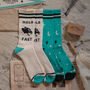 'Hold Fast' Retro Stripe Tube Socks, thumbnail 4 of 7