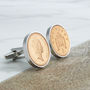 Personalised 30th Birthday 1994 1p One Pence Cufflinks, thumbnail 2 of 7