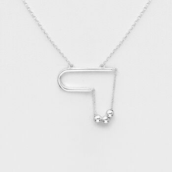 Mother And Daughter Sterling Silver Heart Bead Necklace, 3 of 4