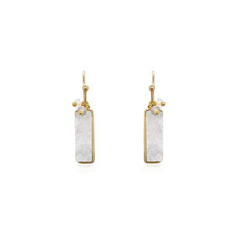 Gold Plated Gemstone And Gem Bead Earrings, 3 of 10