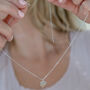 Steling Silver Adjustable Cloud And Lightning Necklace, thumbnail 1 of 7