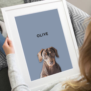 Personalised Pet Illustration Gift For Dog Lover, 5 of 11