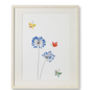 Agapanthus And Butterflies Art Print, thumbnail 2 of 2