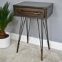 Industrial Metal Copper Side Table, thumbnail 1 of 2
