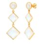 Gemstone Trio Drop Earrings, thumbnail 2 of 5