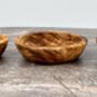 Set Of Three Olive Wood Dipping Bowls, thumbnail 2 of 4