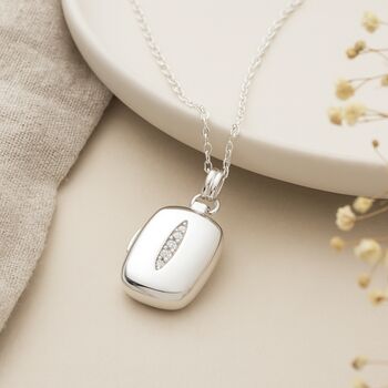 Personalised Sterling Silver Child’s Rectangle Locket Necklace, 3 of 7