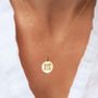 Embossed Letter Necklace, thumbnail 4 of 9