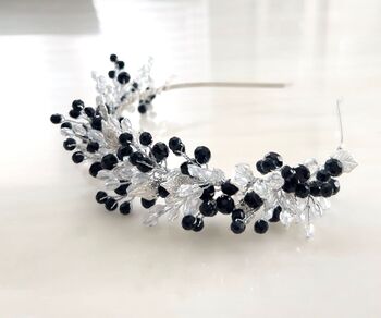 Black And Silver Bridal Crown, 2 of 5